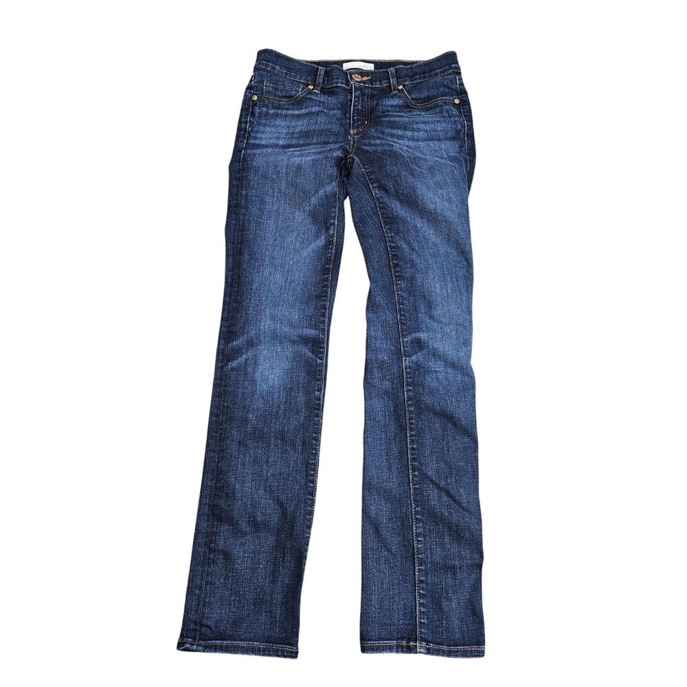 LOFT Modern Straight Jeans Womens 2 / 26 Blue Medium Wash Mid Rise Denim Stretch